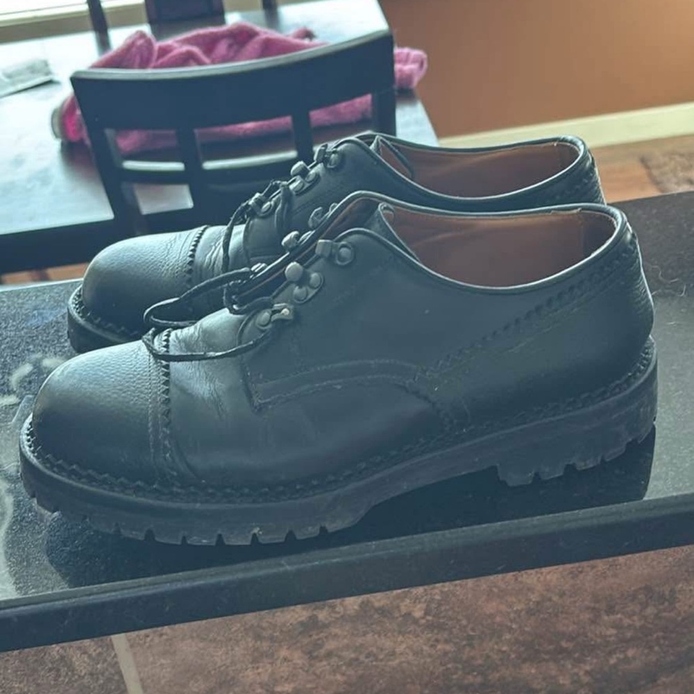 Sleek Black Men's Derby Shoes